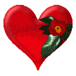 Gif animé coeur rouge